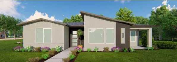 Rendering of the Calo house plan