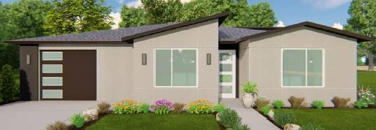 Rendering of the Halo house plan